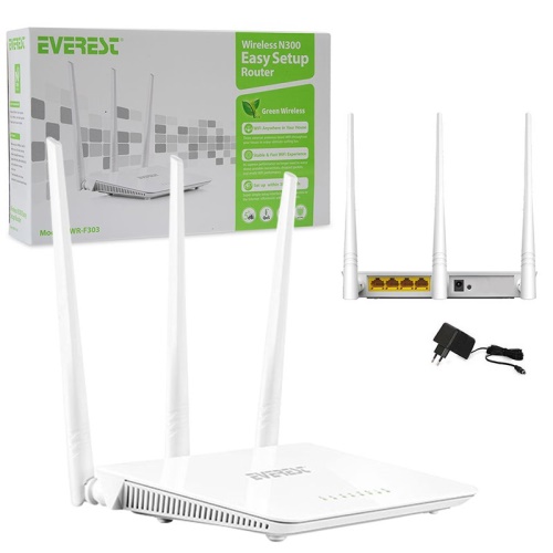En ucuz EVEREST EWR-F303 ROUTER ACCES POINT 4PORT 300M